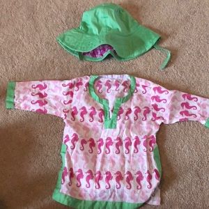 Pottery Barn Kids Cover Up & Hat